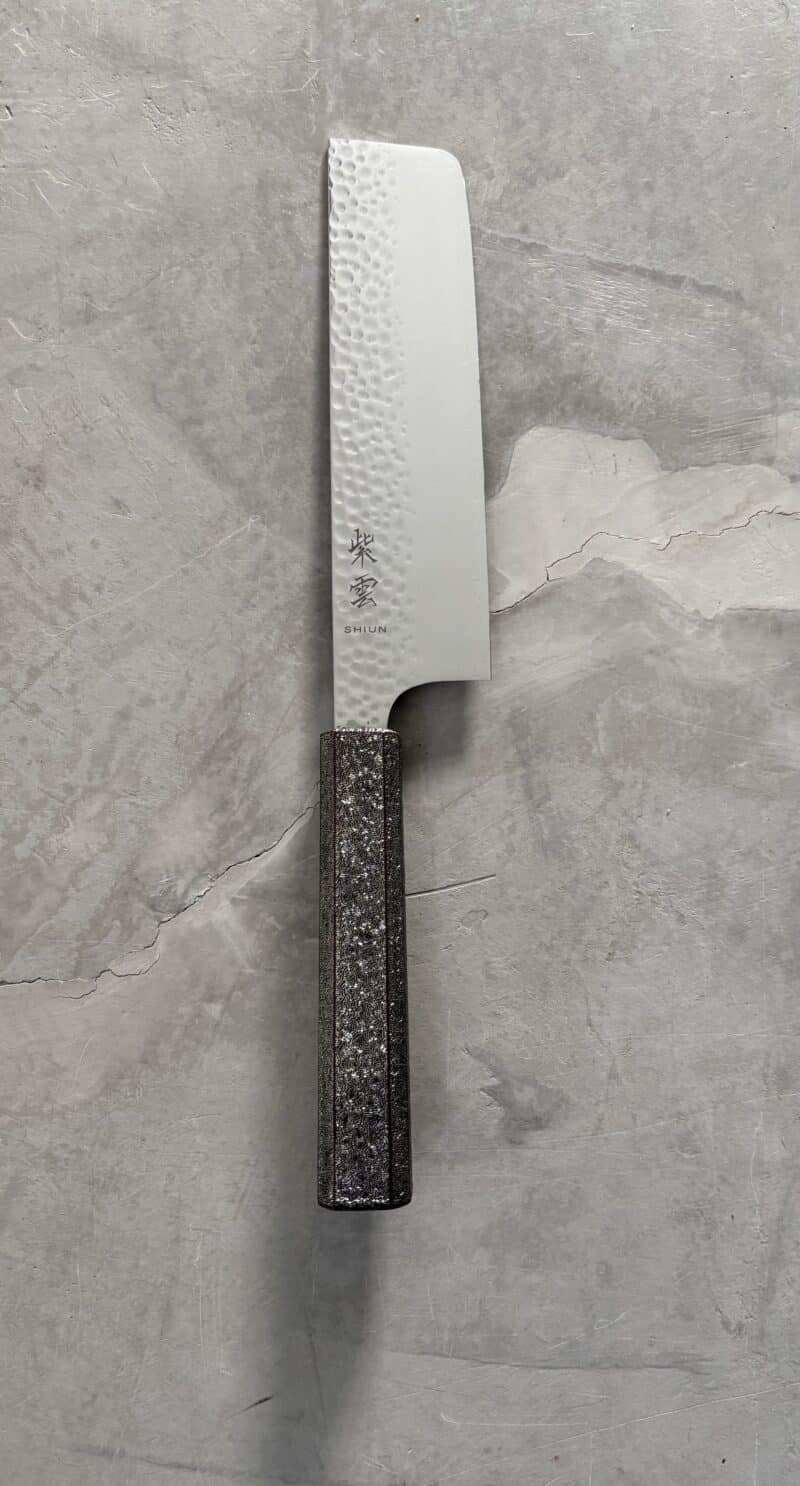 Seki Kanetsugu Shiun Silver Nakiri 175mm VG10