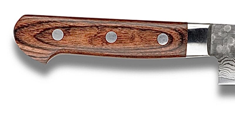 Senshi  Santoku 180mm VG-10 Damascus 16 lag stål. - Billede 4