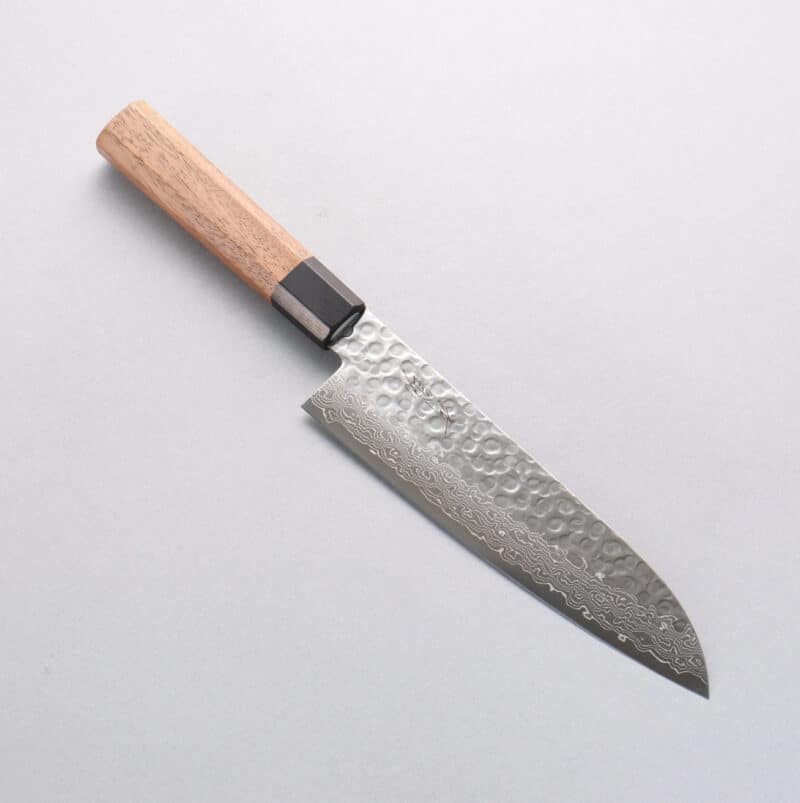 Seisuke Santoku 180mm 45 lag Damascus AUS10