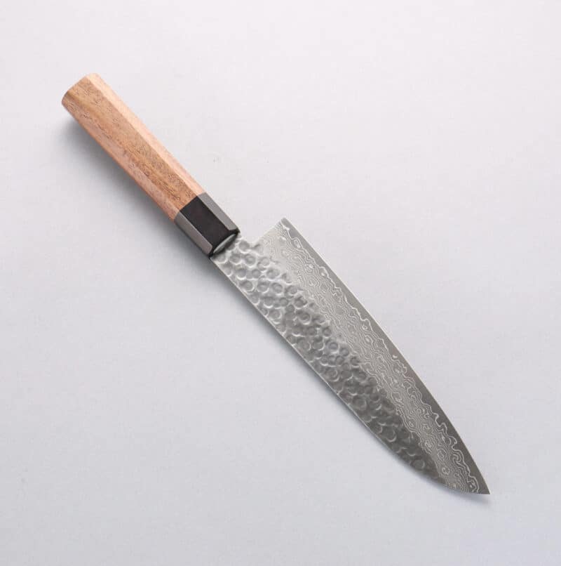 Seisuke Santoku 180mm 45 lag Damascus AUS10 - Image 4