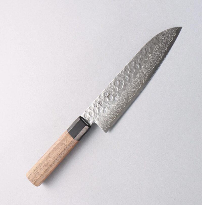 Seisuke Santoku 180mm 45 lag Damascus AUS10 - Image 7