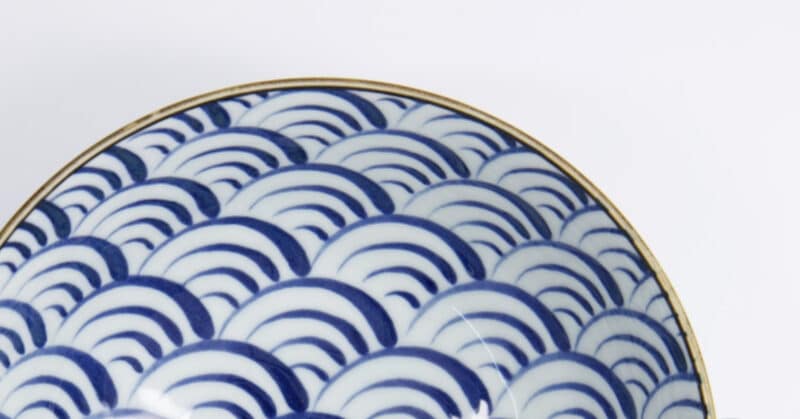 Natsu Nami Ramen Skål 21x7,8cm 1000ml Blå/Hvid. Tokyo design studio - Billede 3