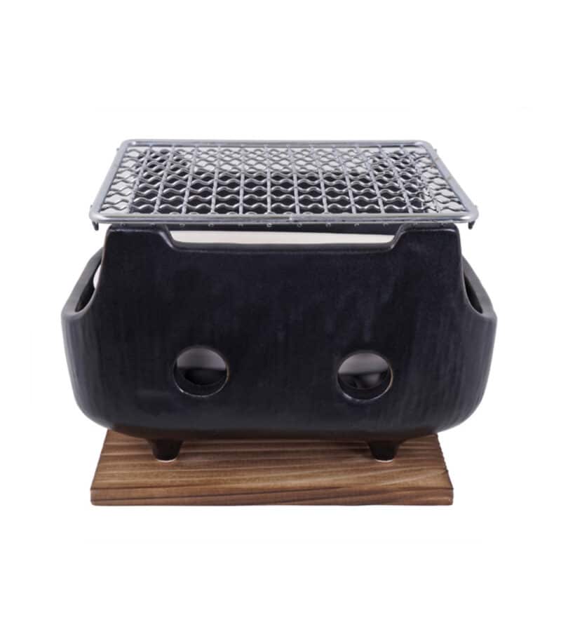 Konro Grill med Net og Bund 18,5x14x11,5 cm