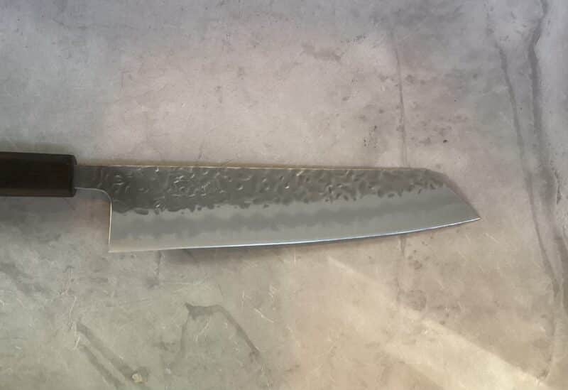 Senshi Kiritsuke 210mm Aogami Super Tsuchime hammered. - Billede 2